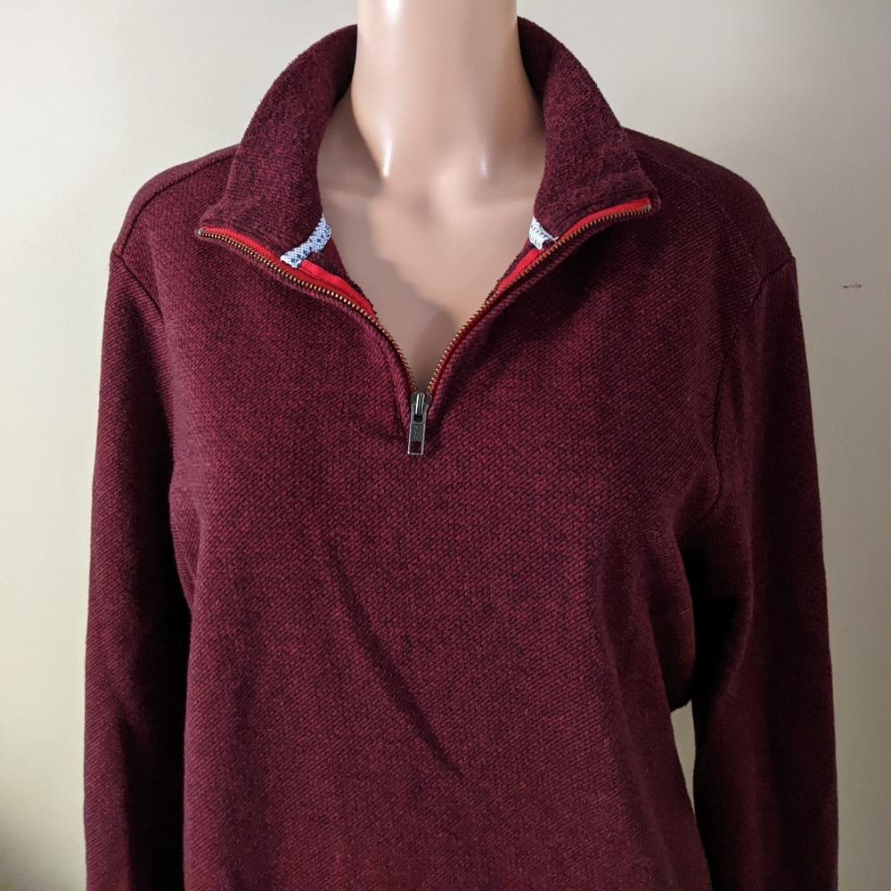 Robert Graham 1/4 zip knit sweater, men's XL